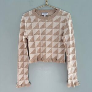 & Other Stories Fitted Jacquard Knit Sweater Top